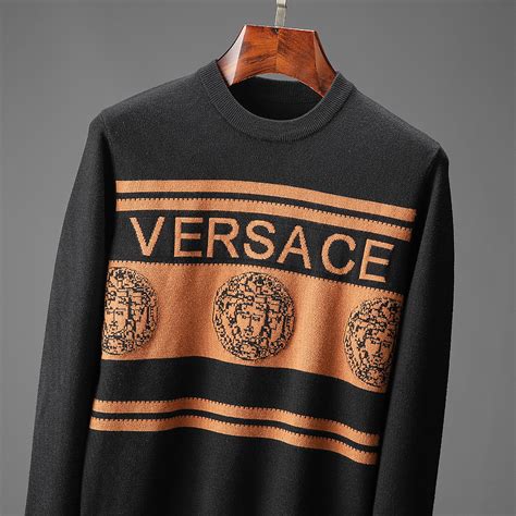 fake versace black and red sweater|versace online buy.